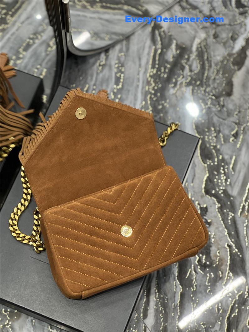 Y51 medium college fringed tote bag