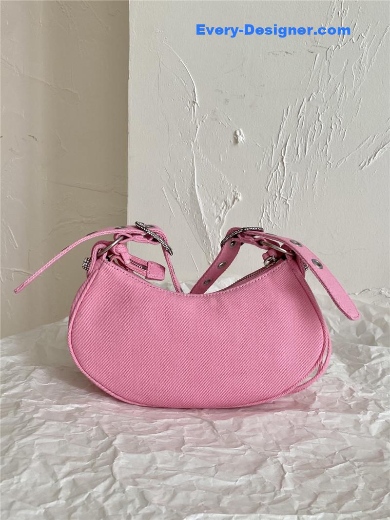 Ba1en*iaga le cagole denim motorcycle bag