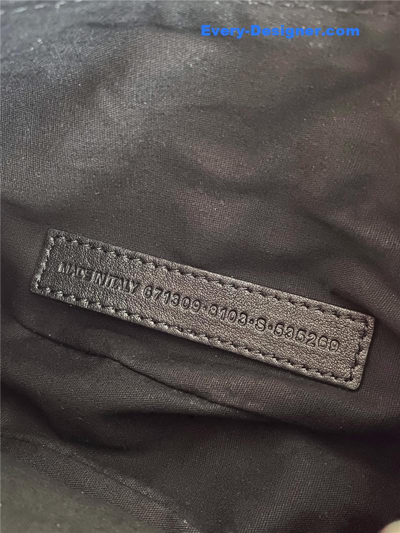 Ba1en*iaga le cagole denim motorcycle bag