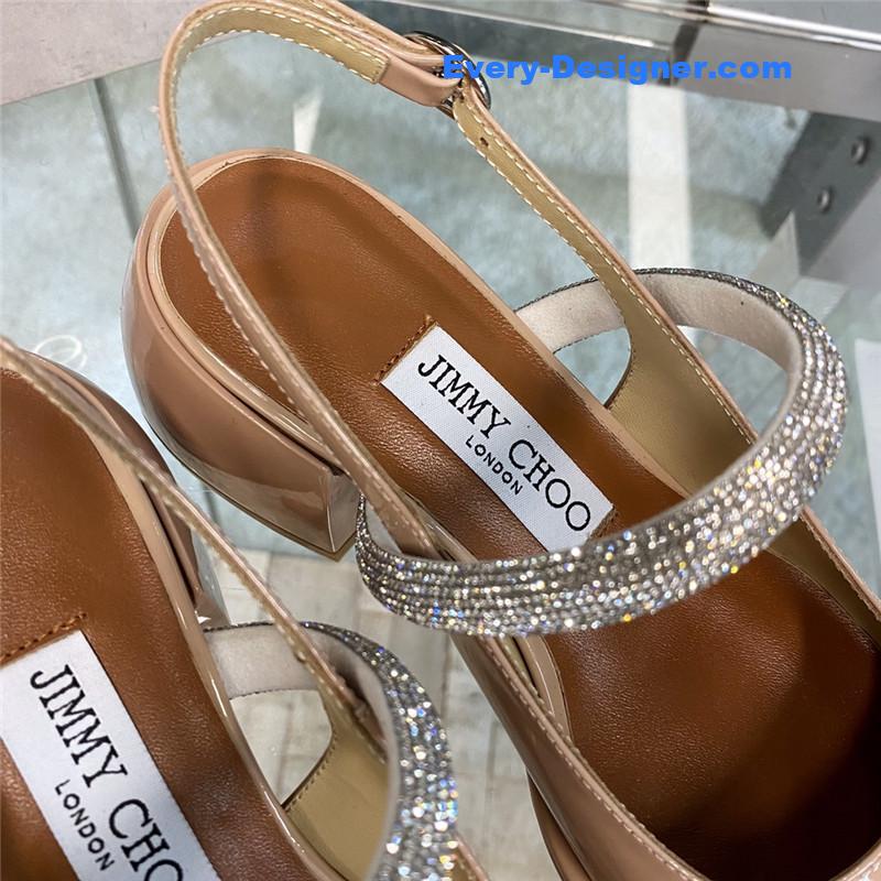 J1m*y Ch00 joezie series flat square toe shoes