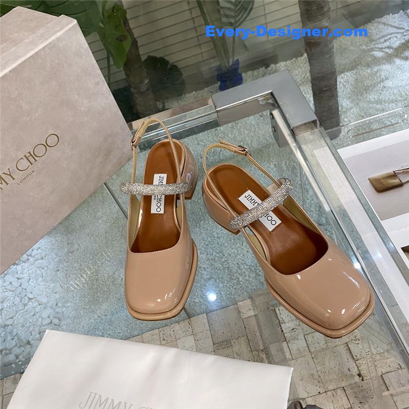 J1m*y Ch00 joezie series flat square toe shoes