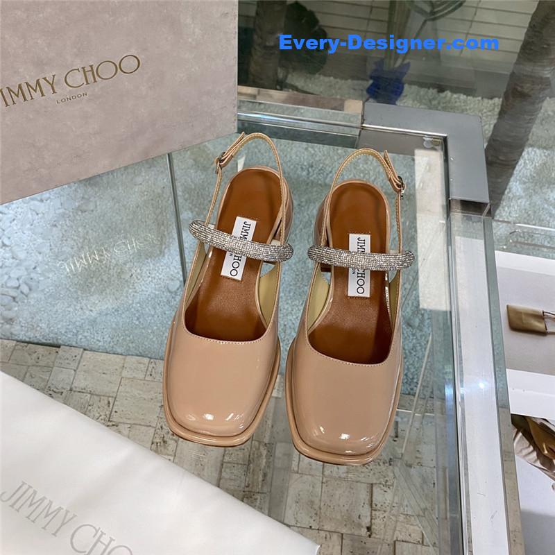 J1m*y Ch00 joezie series flat square toe shoes