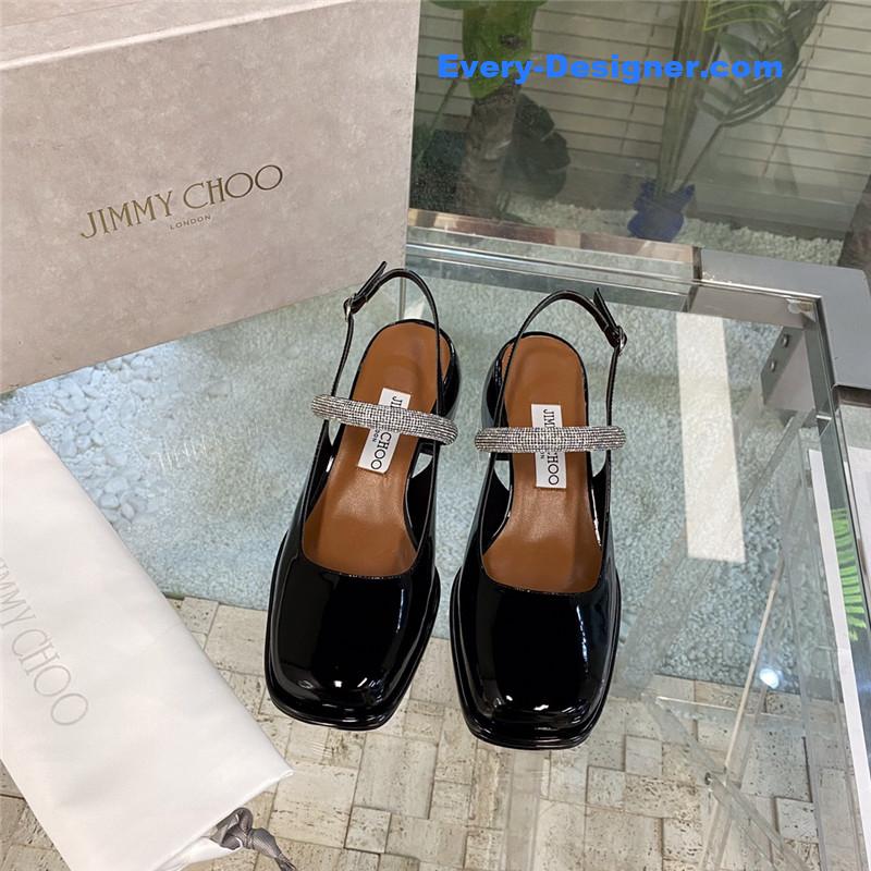 J1m*y Ch00 joezie series flat square toe shoes