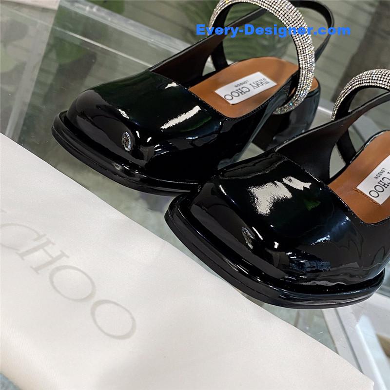 J1m*y Ch00 joezie series flat square toe shoes