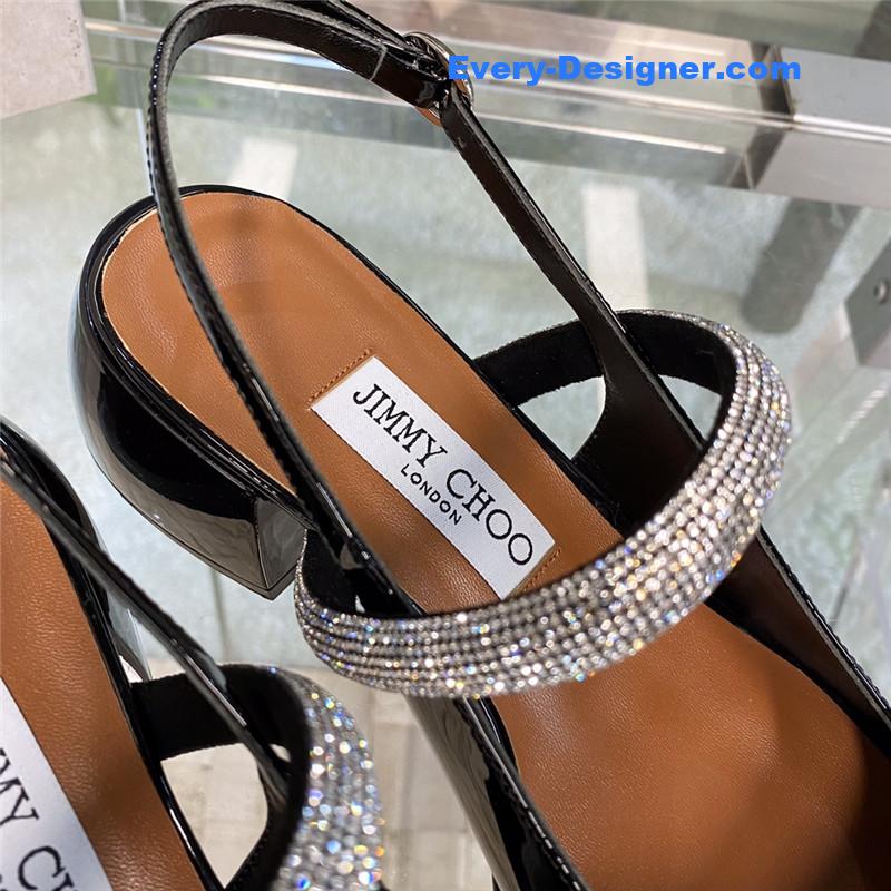 J1m*y Ch00 joezie series flat square toe shoes