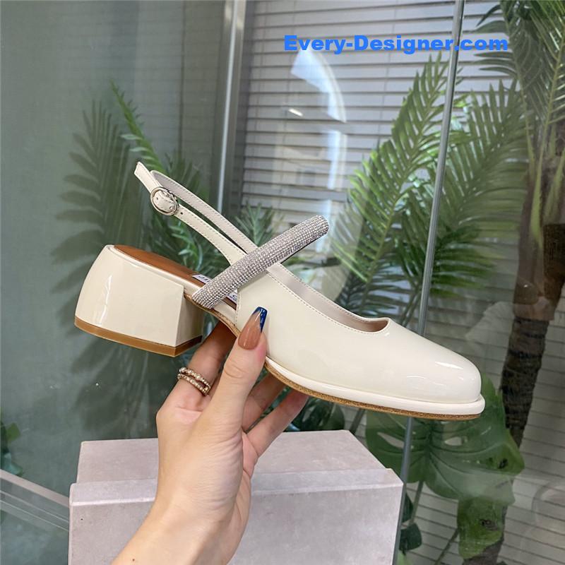 J1m*y Ch00 joezie series flat square toe shoes