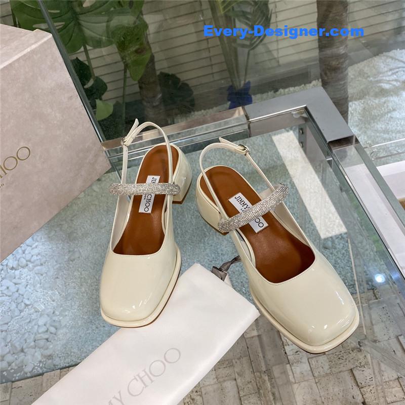 J1m*y Ch00 joezie series flat square toe shoes