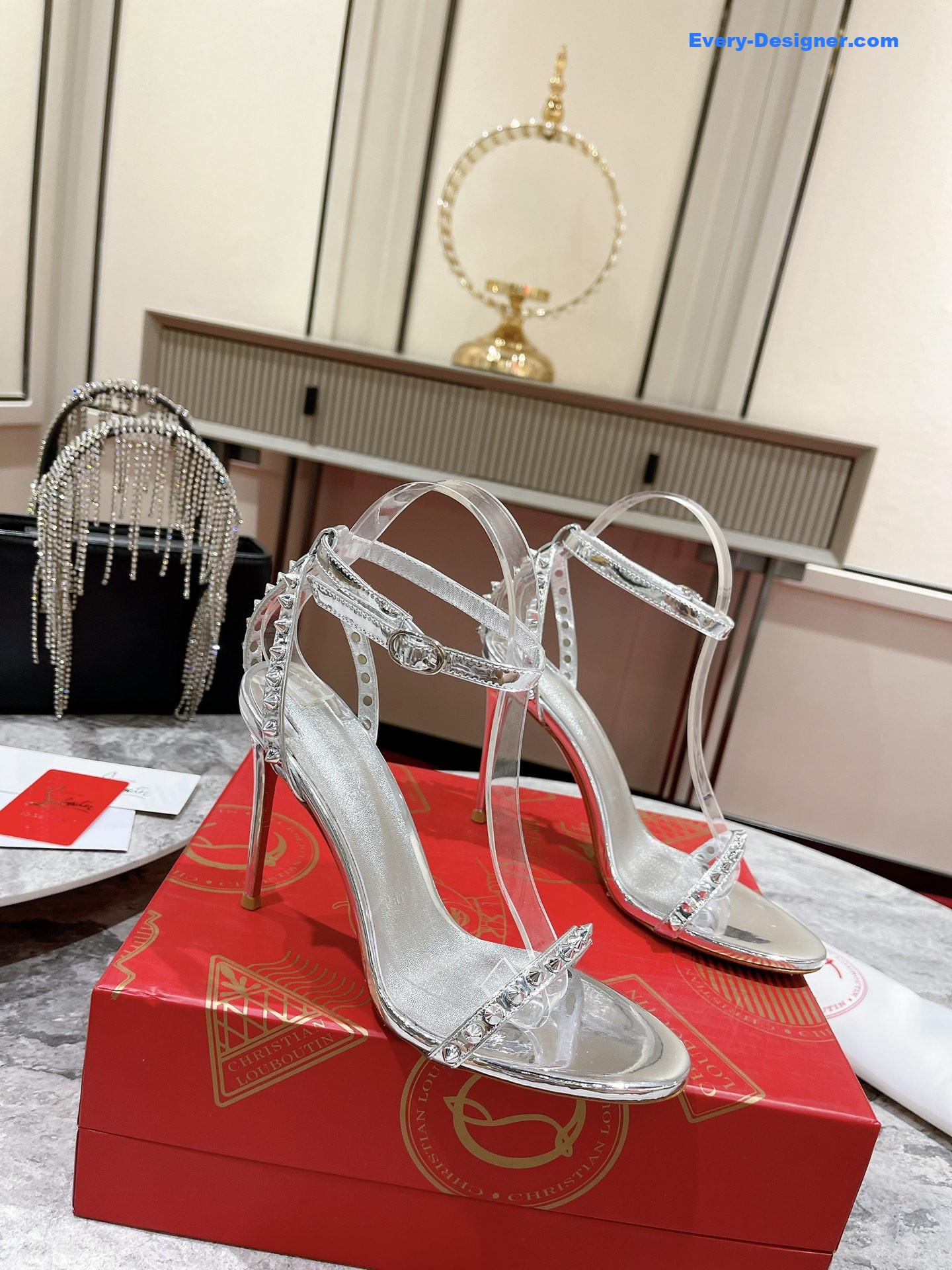 Chr1st1an louboutin spiked strappy sandals