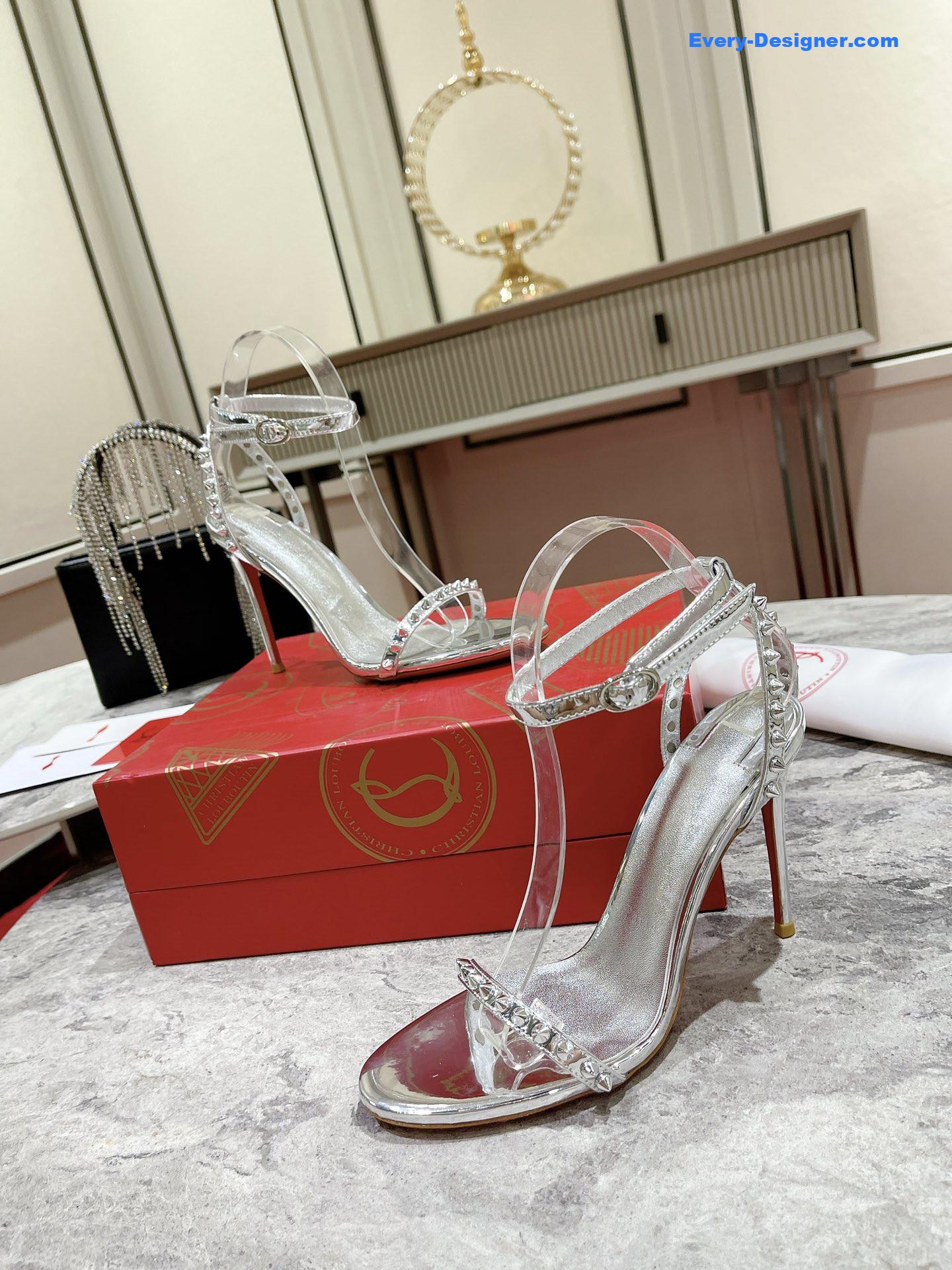 Chr1st1an louboutin spiked strappy sandals