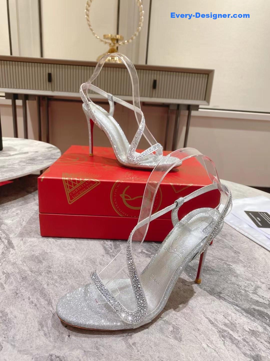 chr1st1an louboutin s sandals with D1am0nds