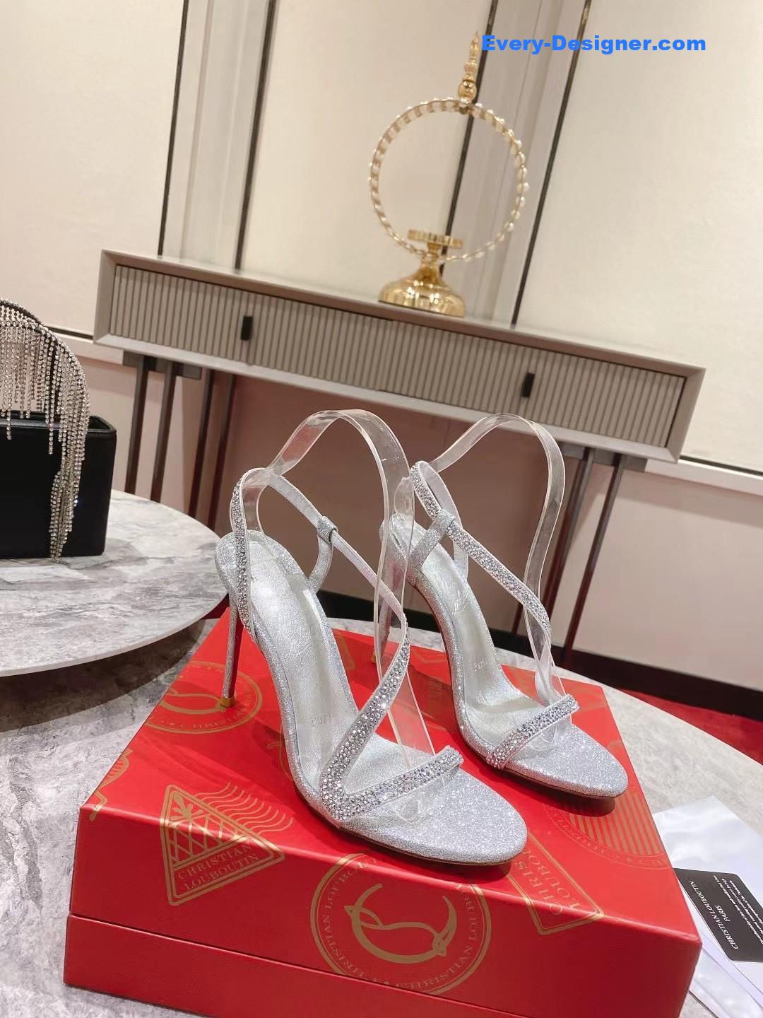 chr1st1an louboutin s sandals with D1am0nds