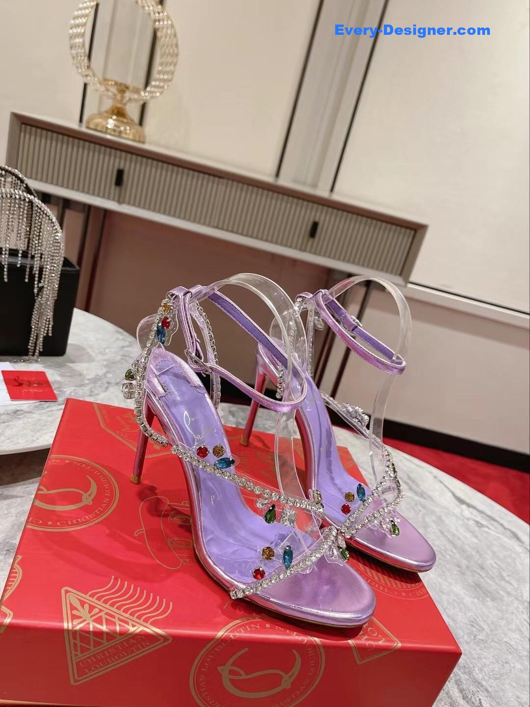 Chr1st1an louboutin crystal chain sandals