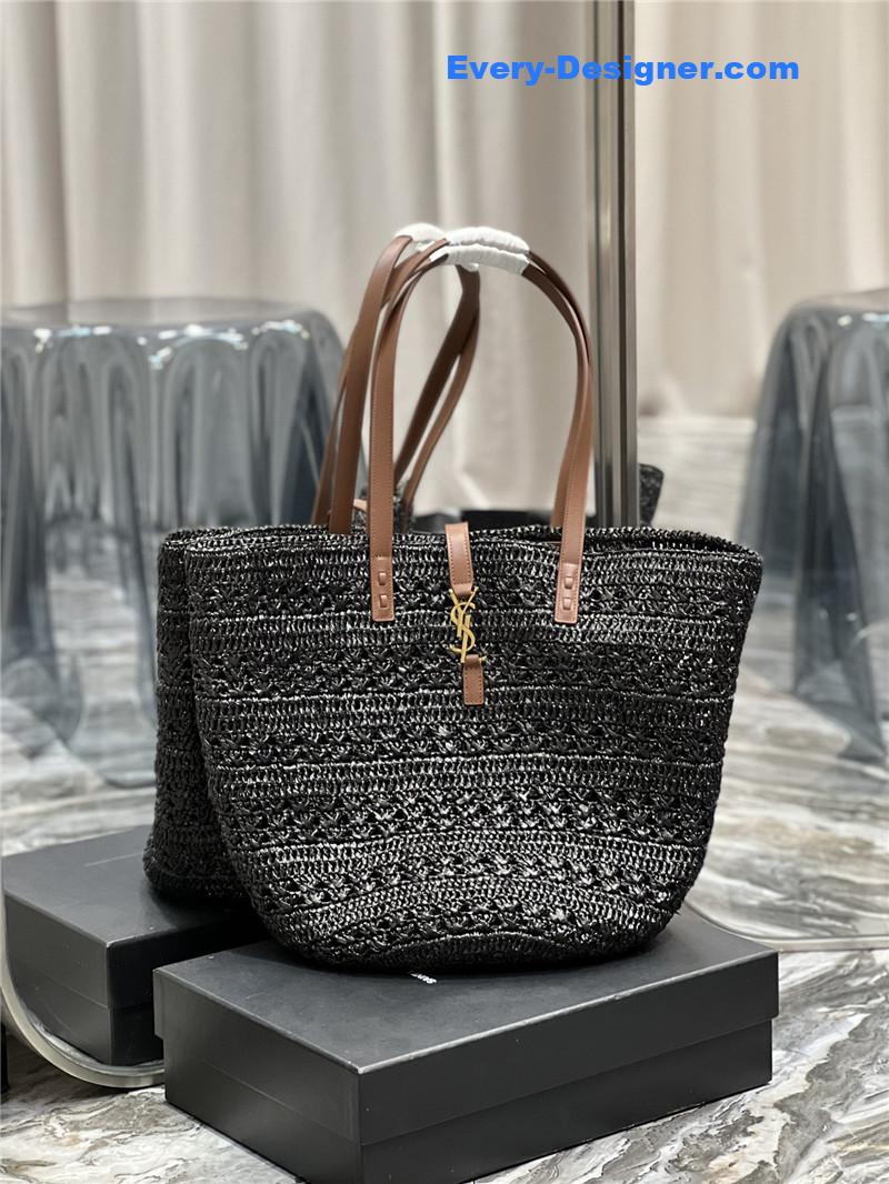 Y51 panier raffia tote bag