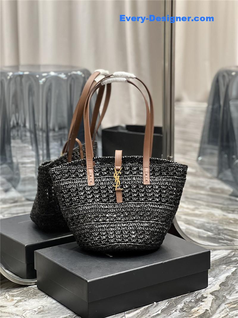 Y51 panier raffia tote bag