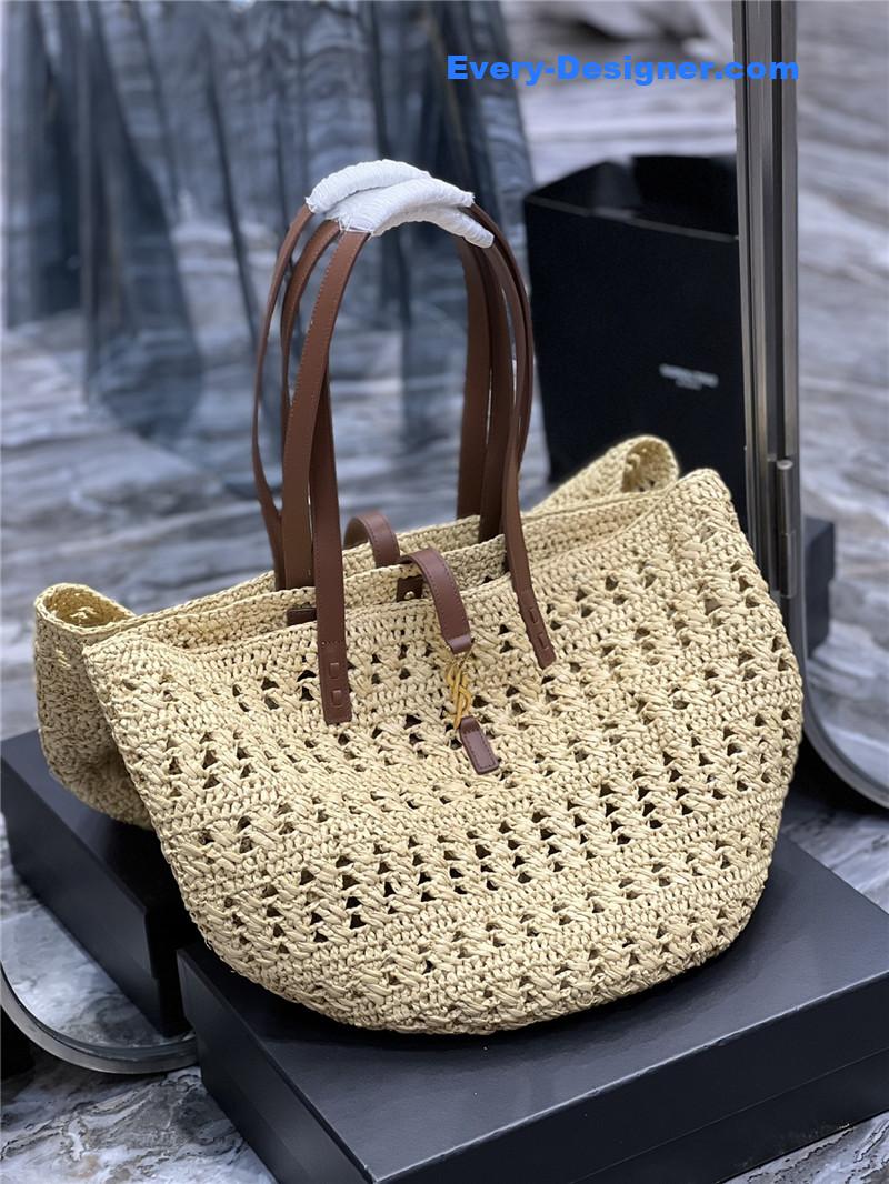 Y51 panier raffia tote bag