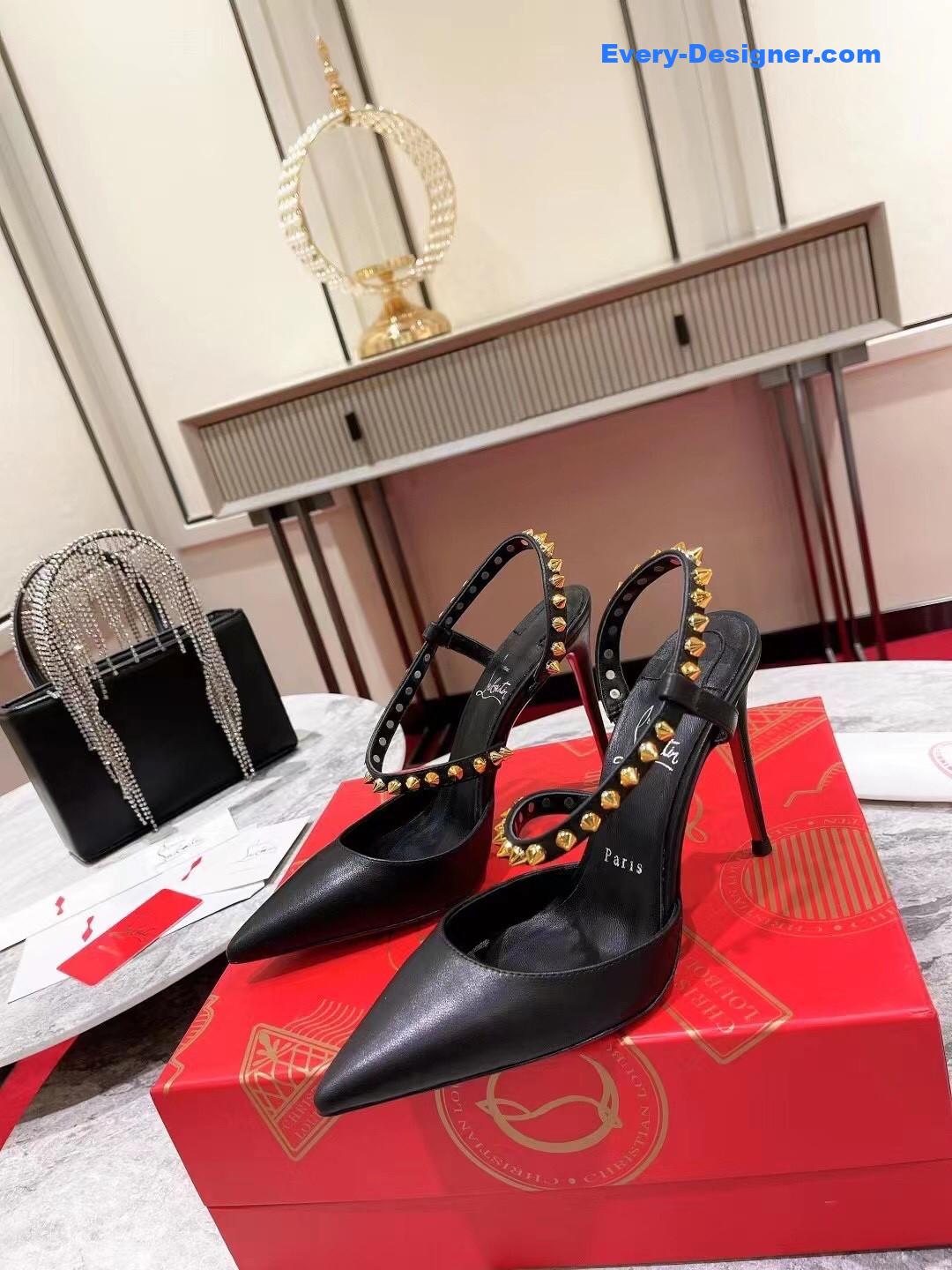 Chr1st1an louboutin lace stud sandals
