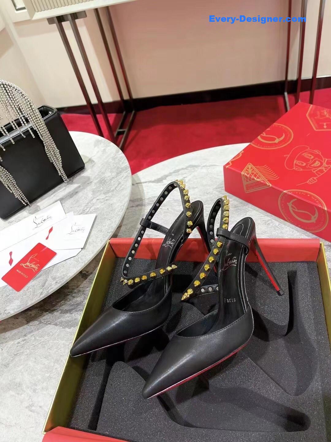 Chr1st1an louboutin lace stud sandals