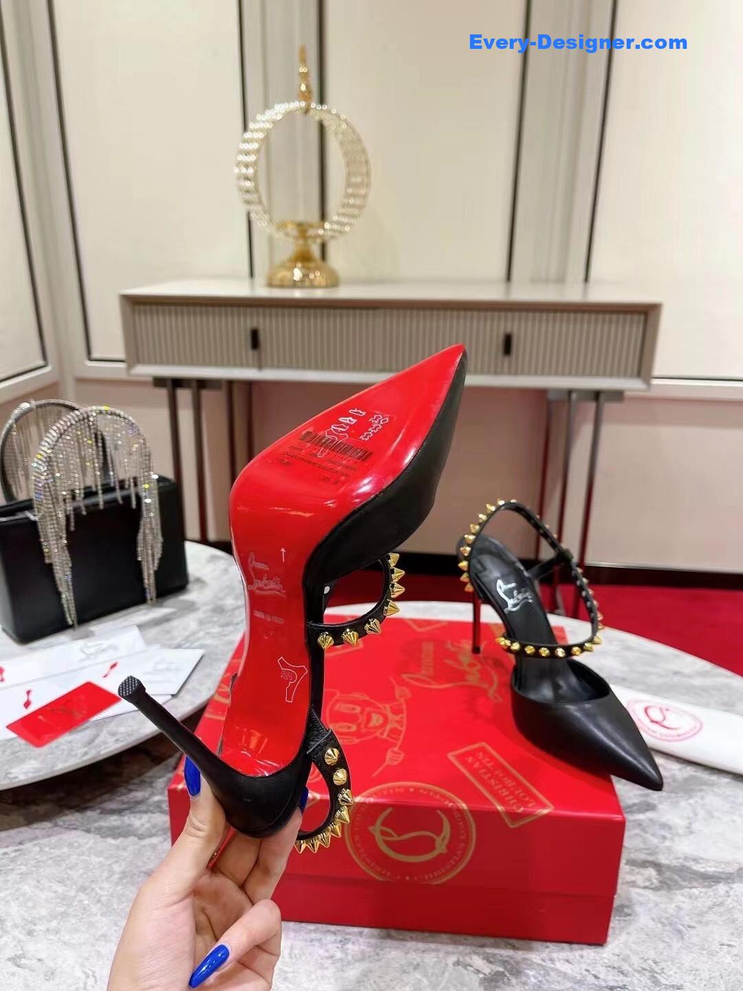 Chr1st1an louboutin lace stud sandals