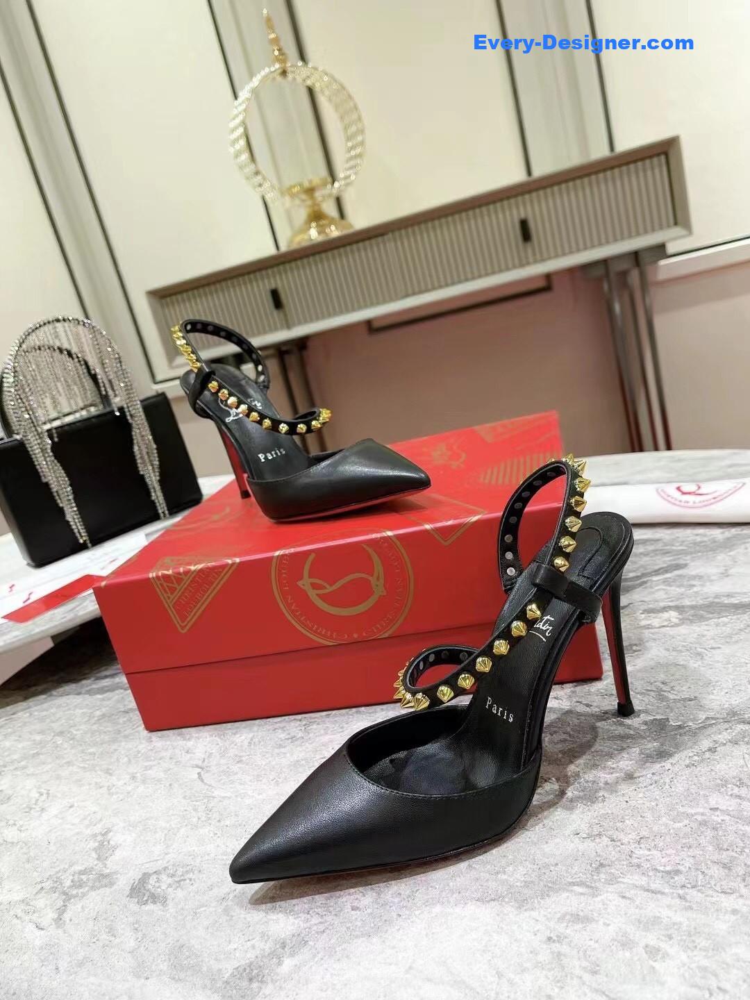 Chr1st1an louboutin lace stud sandals