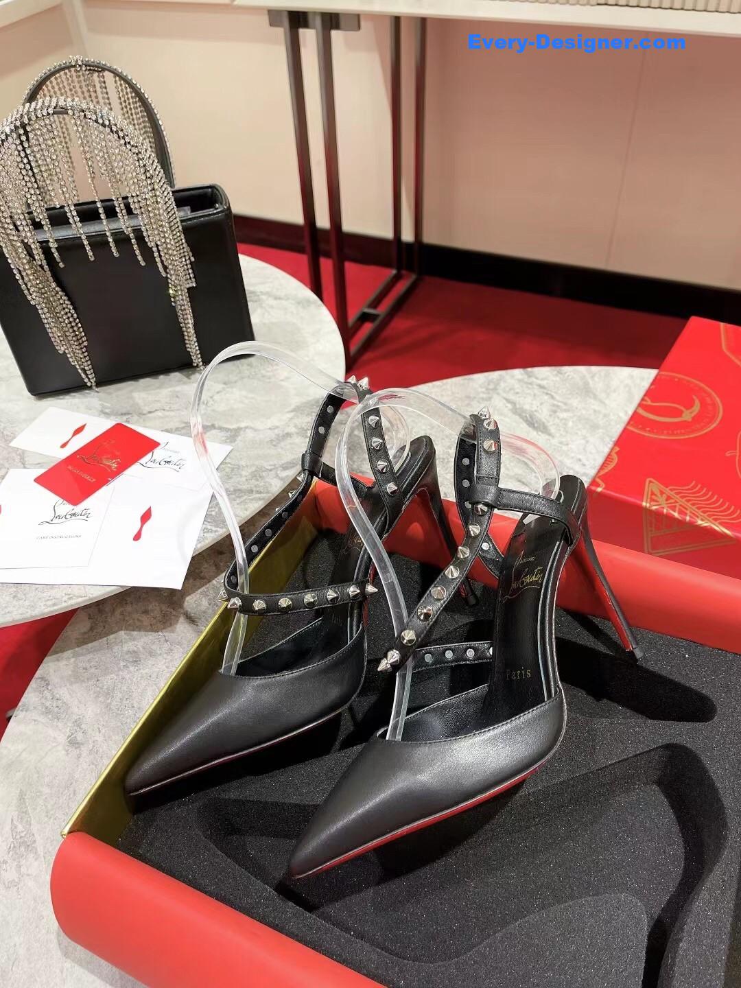 Chr1st1an louboutin lace stud sandals