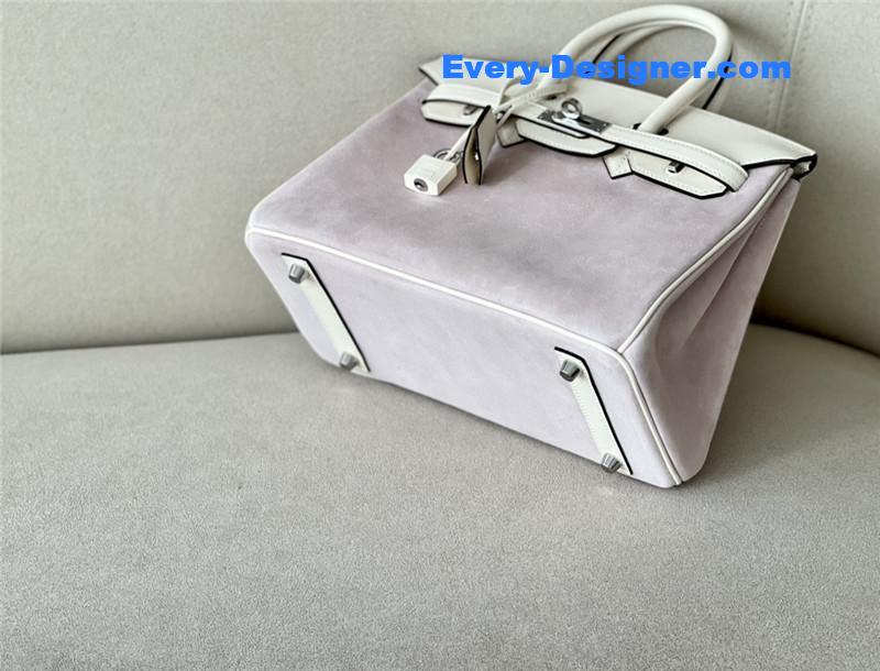 H**me5 birkin 25 suede bag