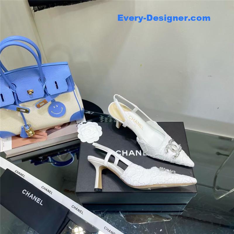 cc pearl double c pendant D1am0nd shoes