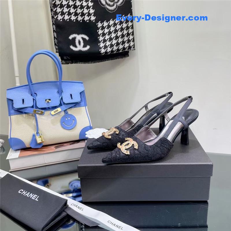 cc pearl double c pendant D1am0nd shoes