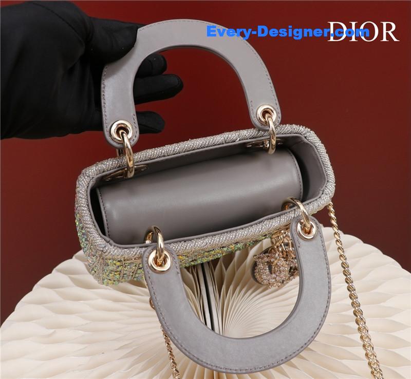 mini lady D10r beaded bag