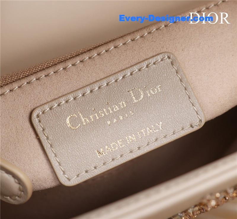 mini lady D10r beaded bag