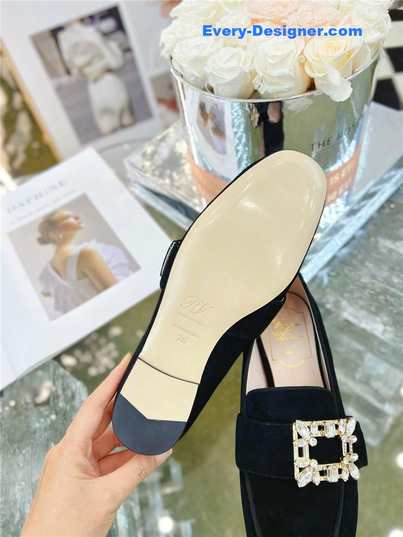 roger vivier D1am0nd buckle loafers