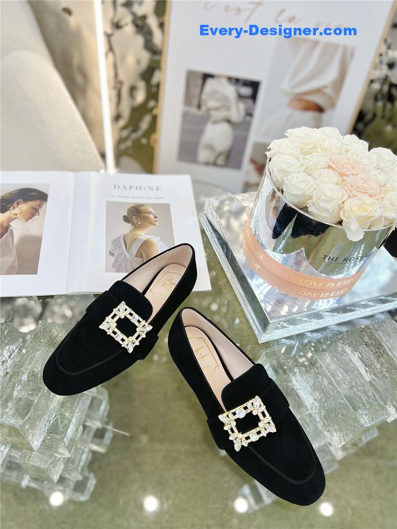 roger vivier D1am0nd buckle loafers