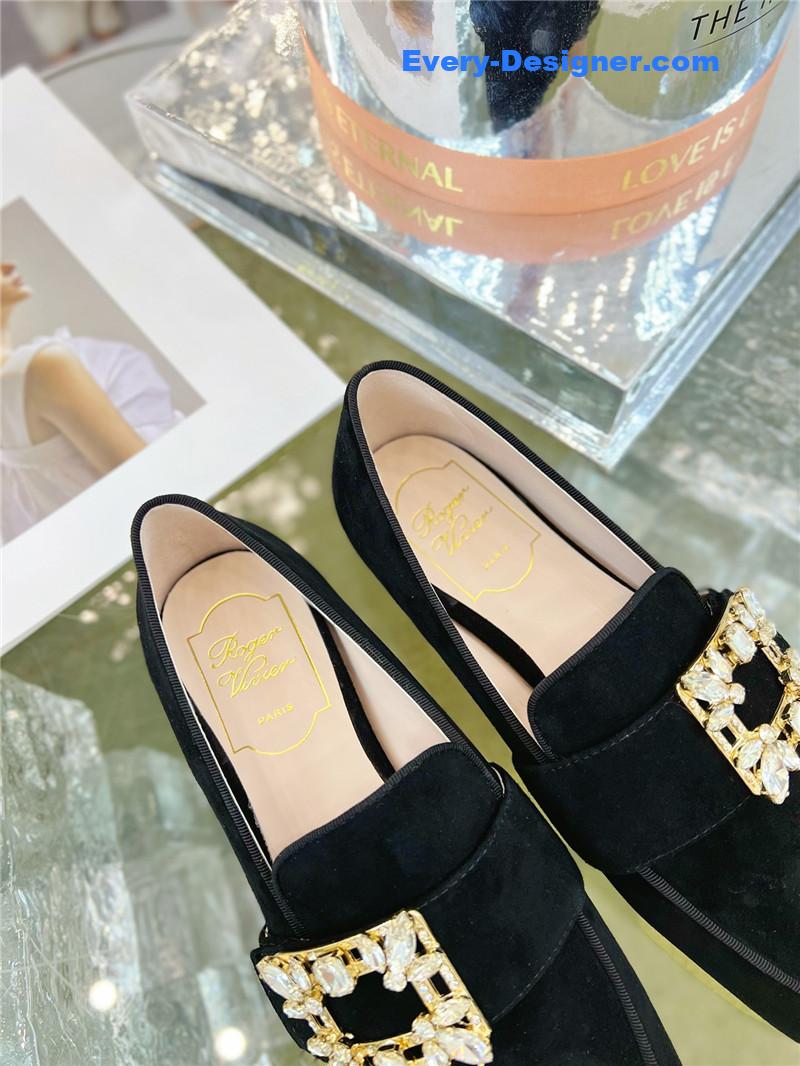 roger vivier D1am0nd buckle loafers