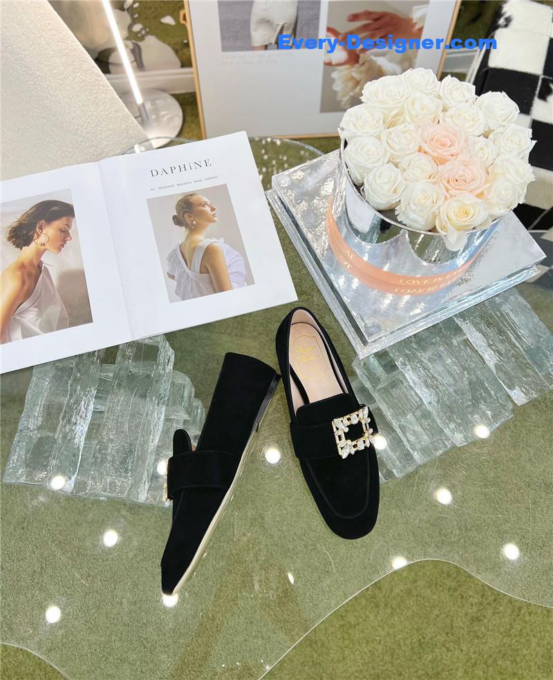 roger vivier D1am0nd buckle loafers