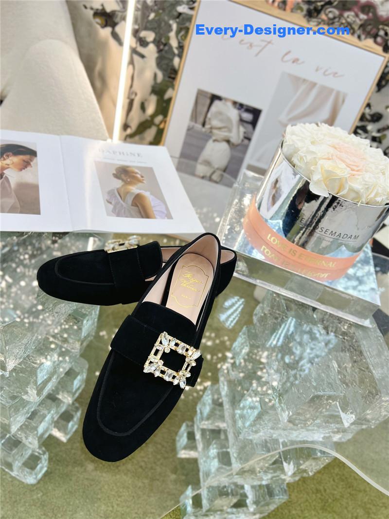 roger vivier D1am0nd buckle loafers