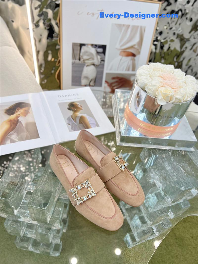 roger vivier D1am0nd buckle loafers