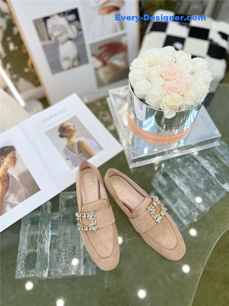 roger vivier D1am0nd buckle loafers