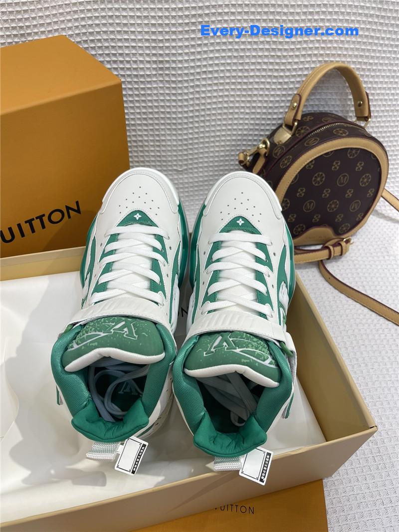 l0vis Vvtt0n lv white/green trainer 2 sneakers