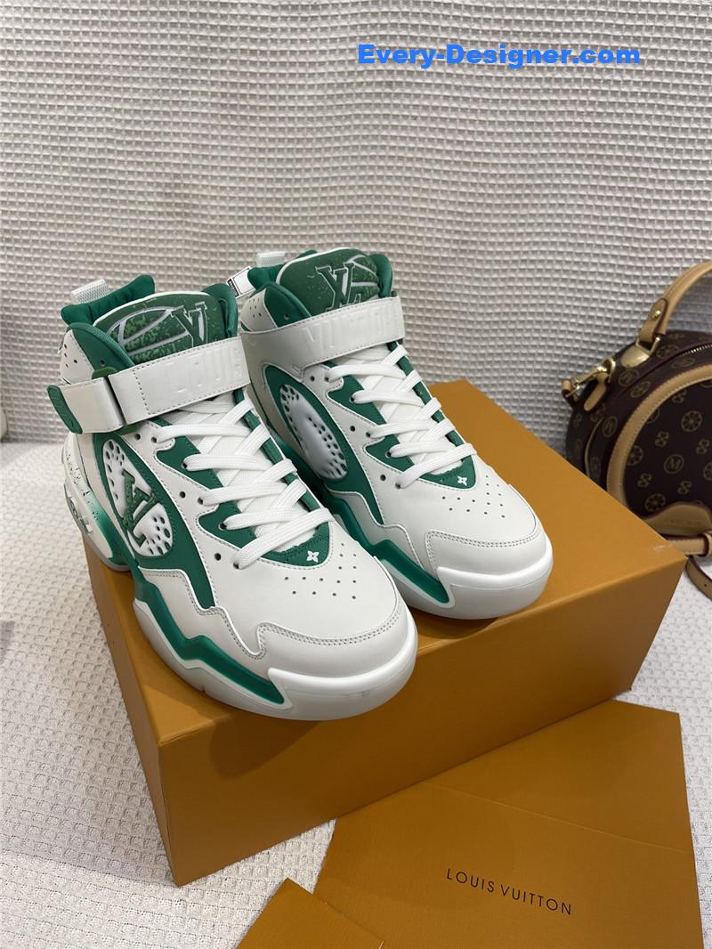 l0vis Vvtt0n lv white/green trainer 2 sneakers