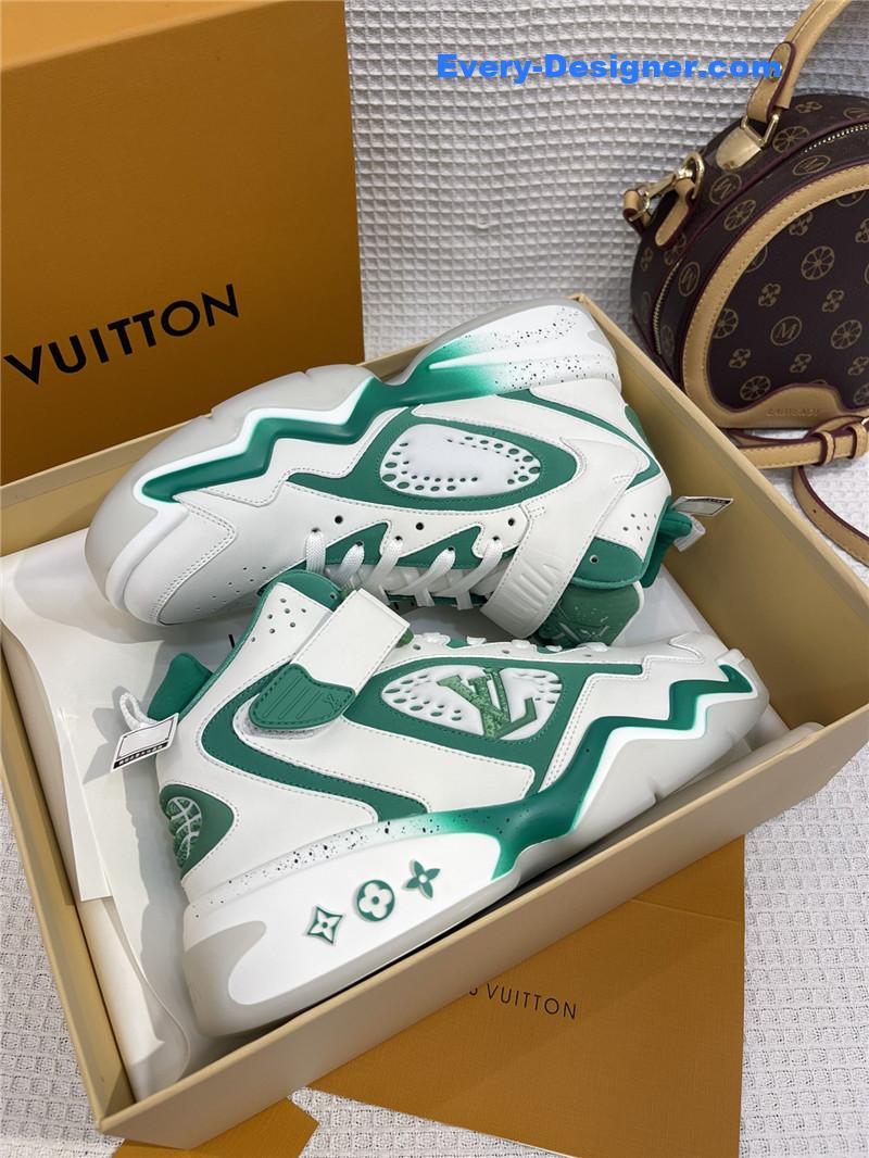 l0vis Vvtt0n lv white/green trainer 2 sneakers