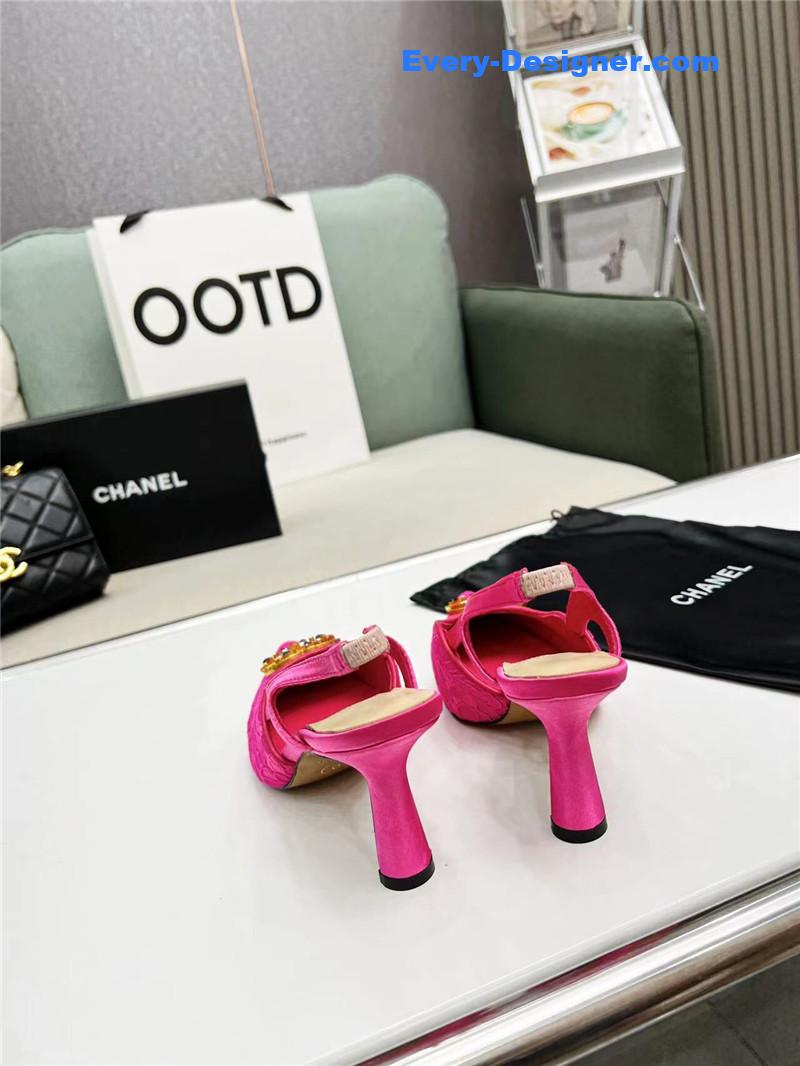 cc pearl double c pendant D1am0nd shoes