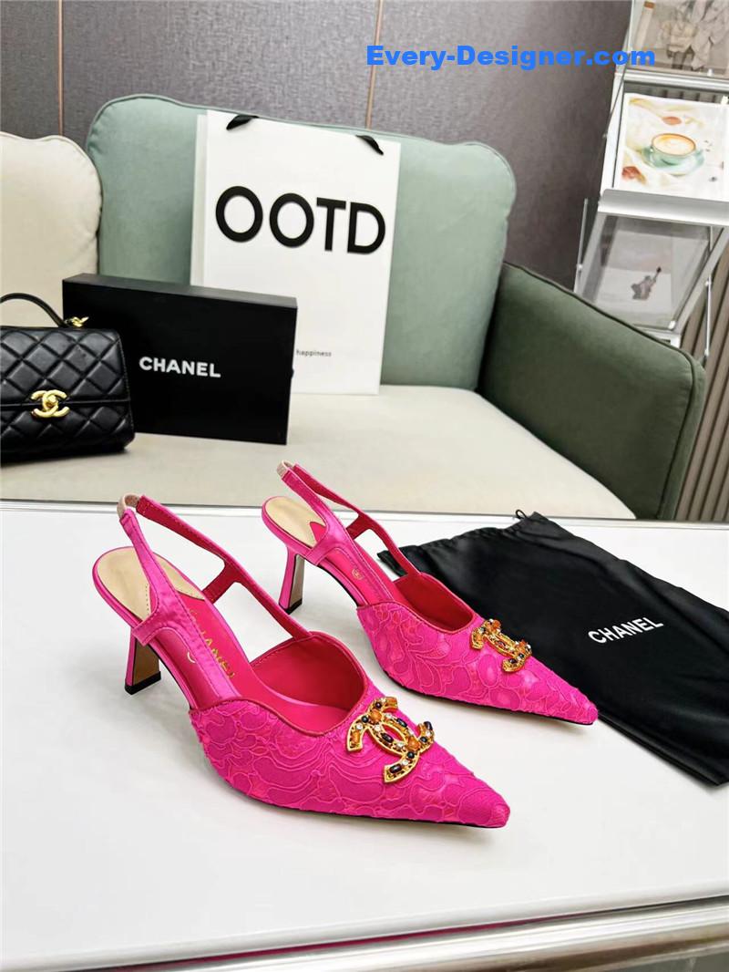 cc pearl double c pendant D1am0nd shoes