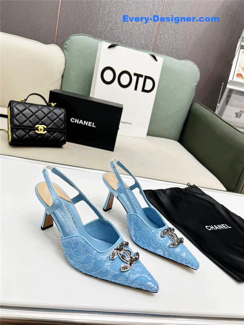 cc pearl double c pendant D1am0nd shoes