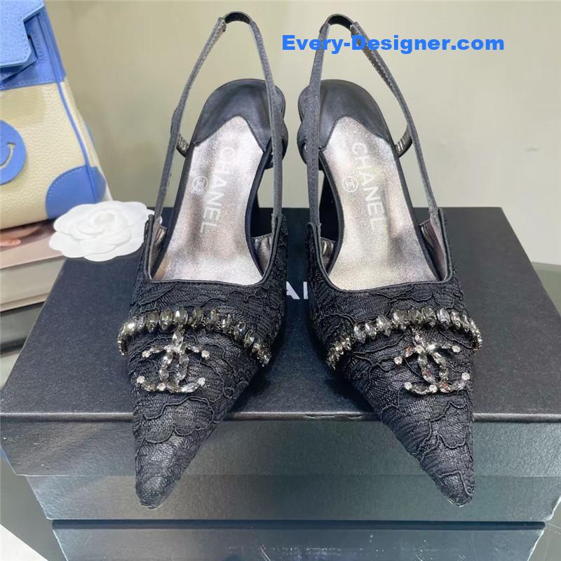 cc pearl double c pendant D1am0nd shoes