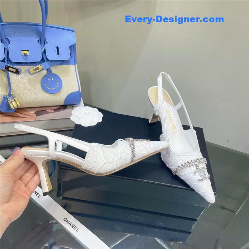 cc pearl double c pendant D1am0nd shoes