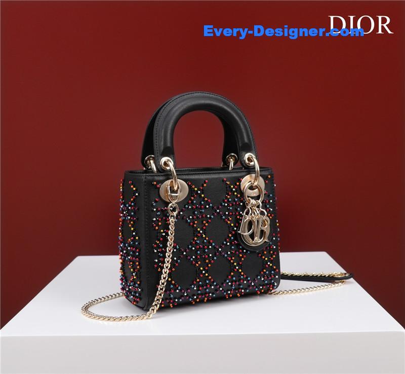 mini lady D10r beaded bag