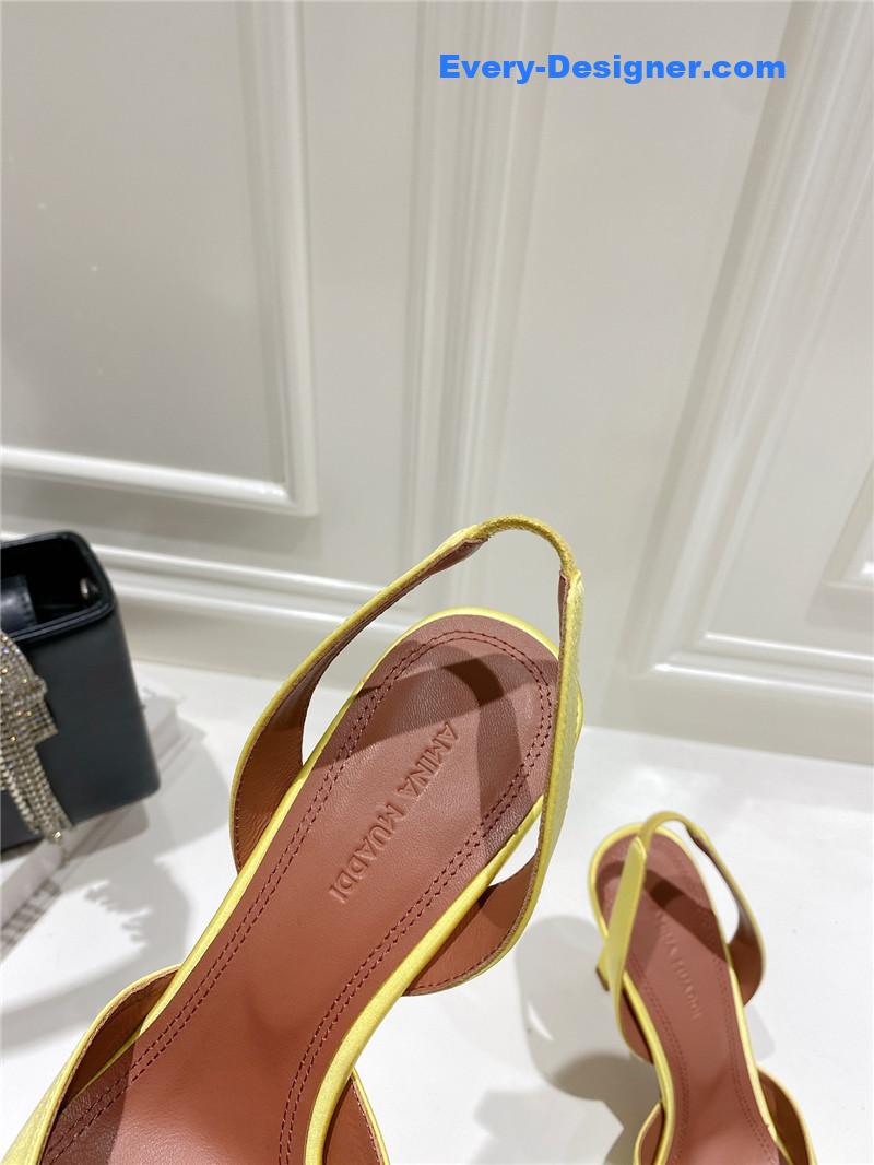 AMINA MUADDI high-end rhinestone original buckle pumps