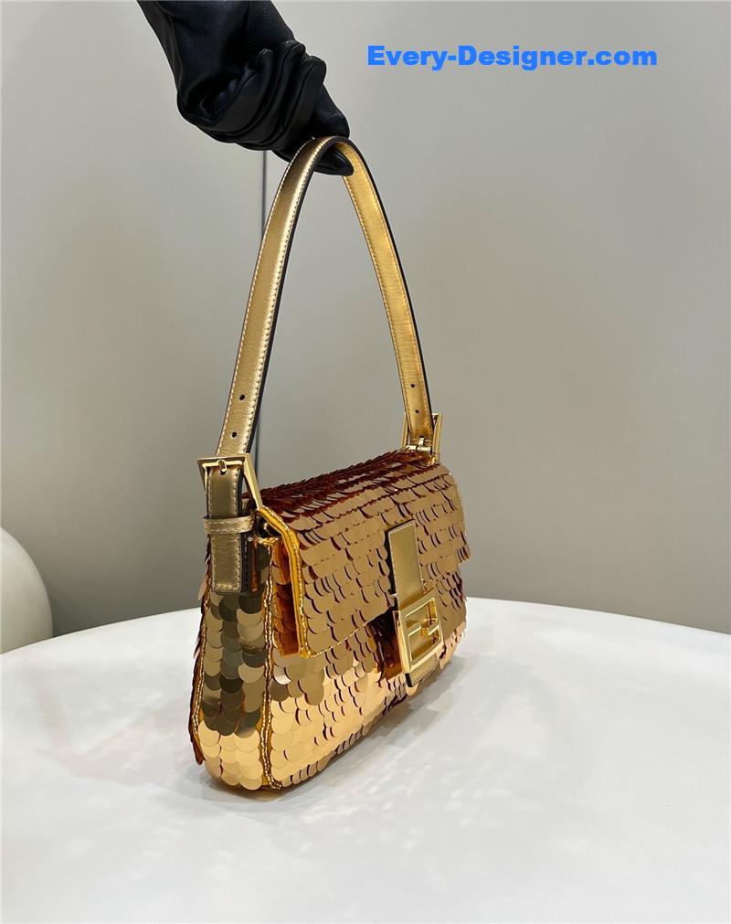 F**di sequin baguette bag