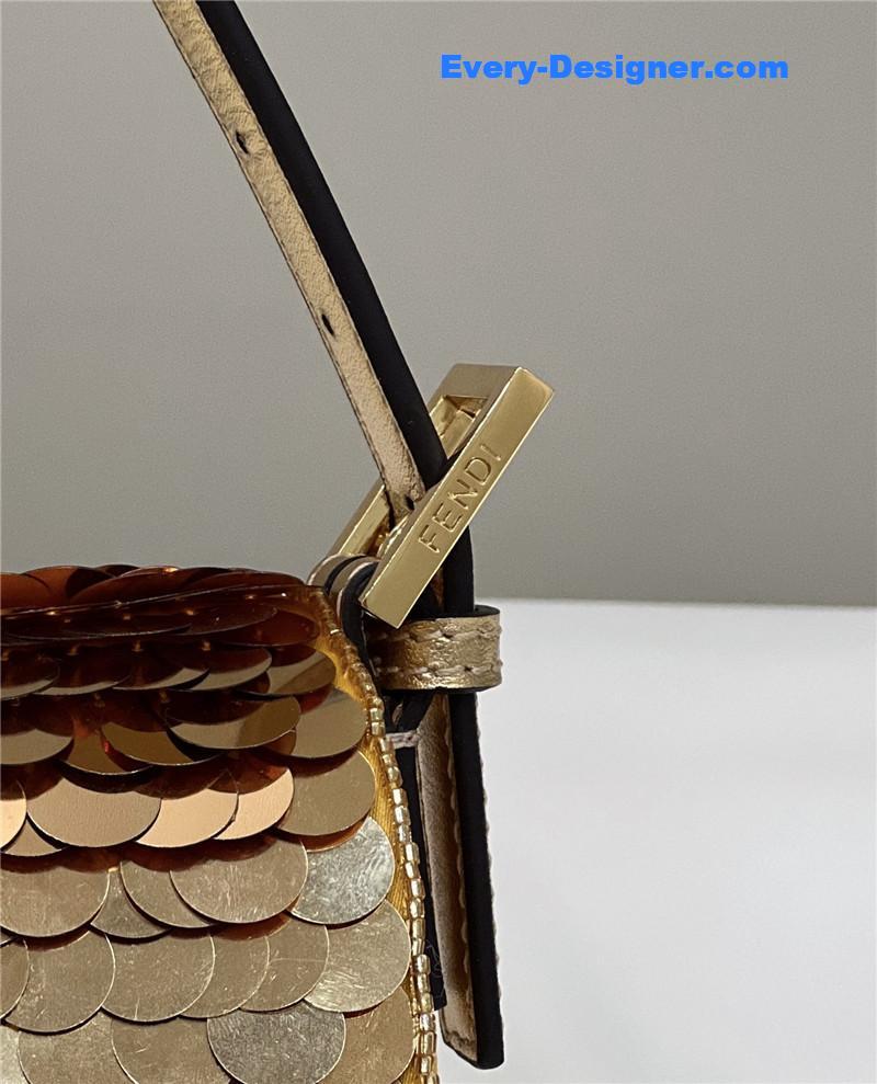 F**di sequin baguette bag