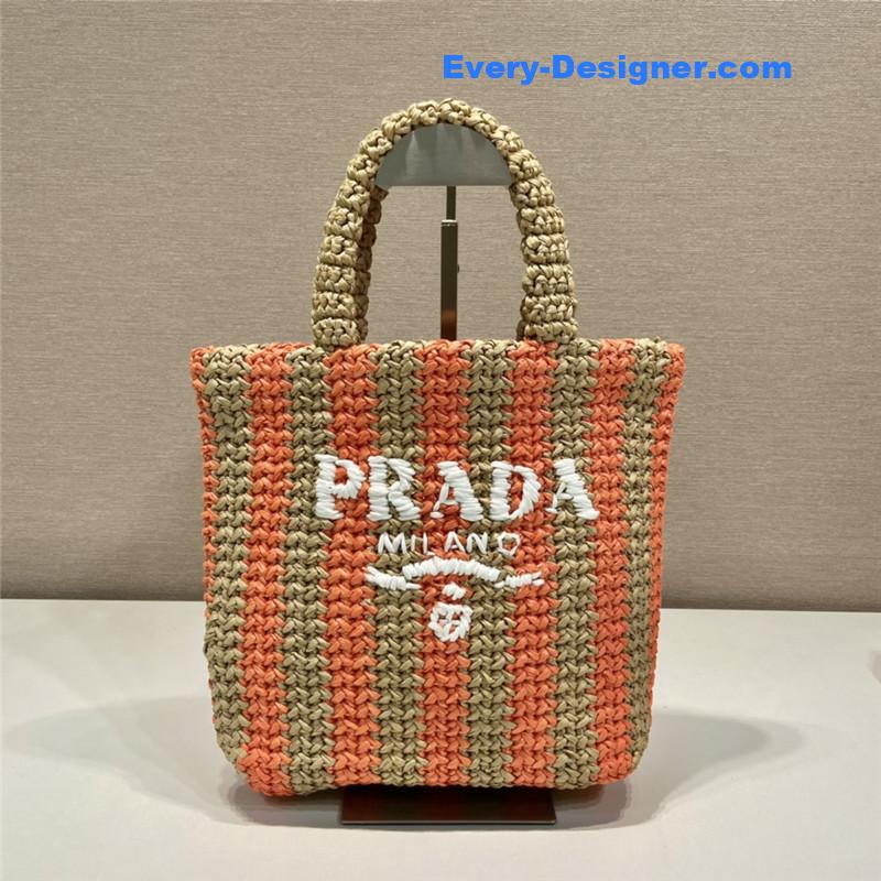 Pra*a raffia tote bag