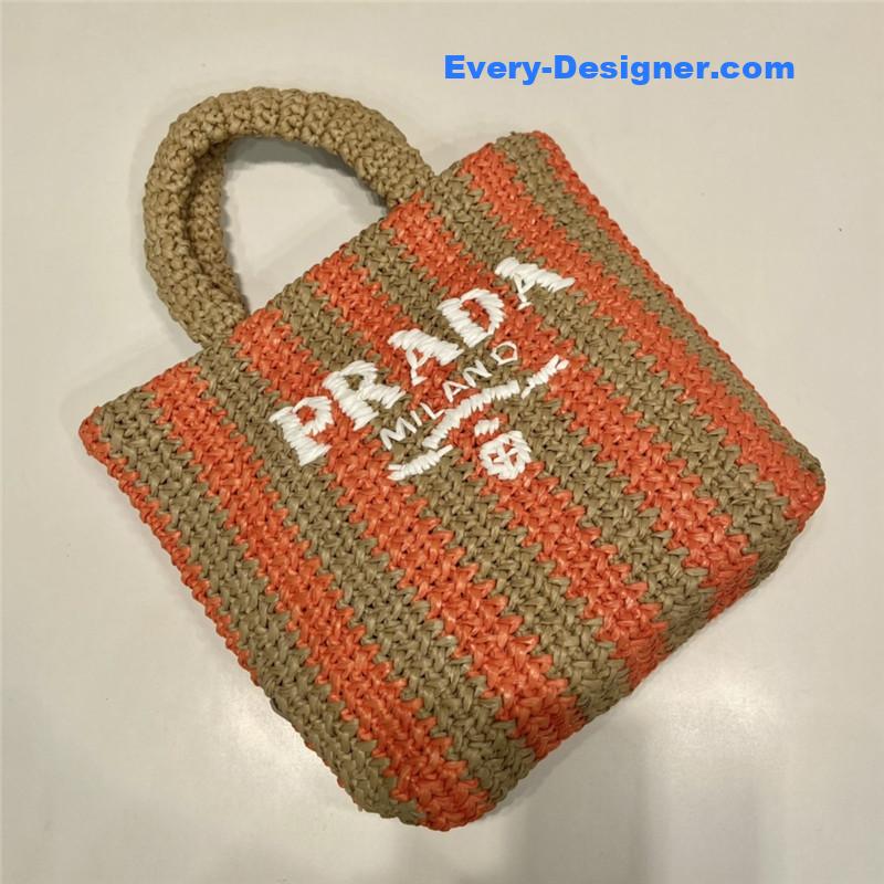 Pra*a raffia tote bag